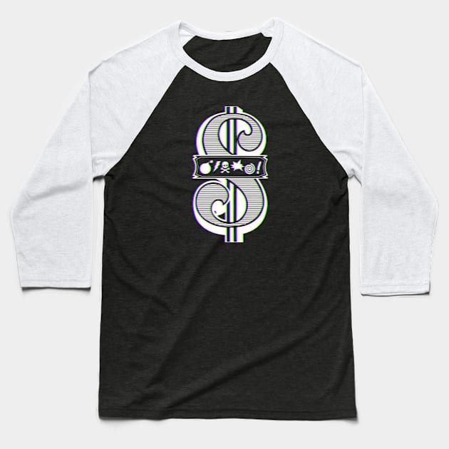 Dollar Sign Baseball T-Shirt by Shopject